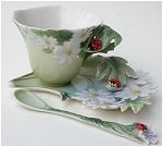 Lady Bug Cup and Saucer with Spoon