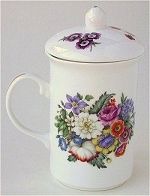 Mixed Flowers Teapot and Mug set