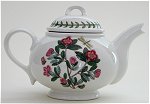 Red Flower Teapot