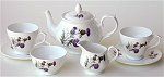 Thistle 4 Cup Teapot and 2 Cups with Saucers