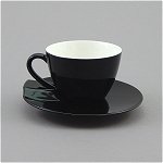 Teacup and Saucer Black